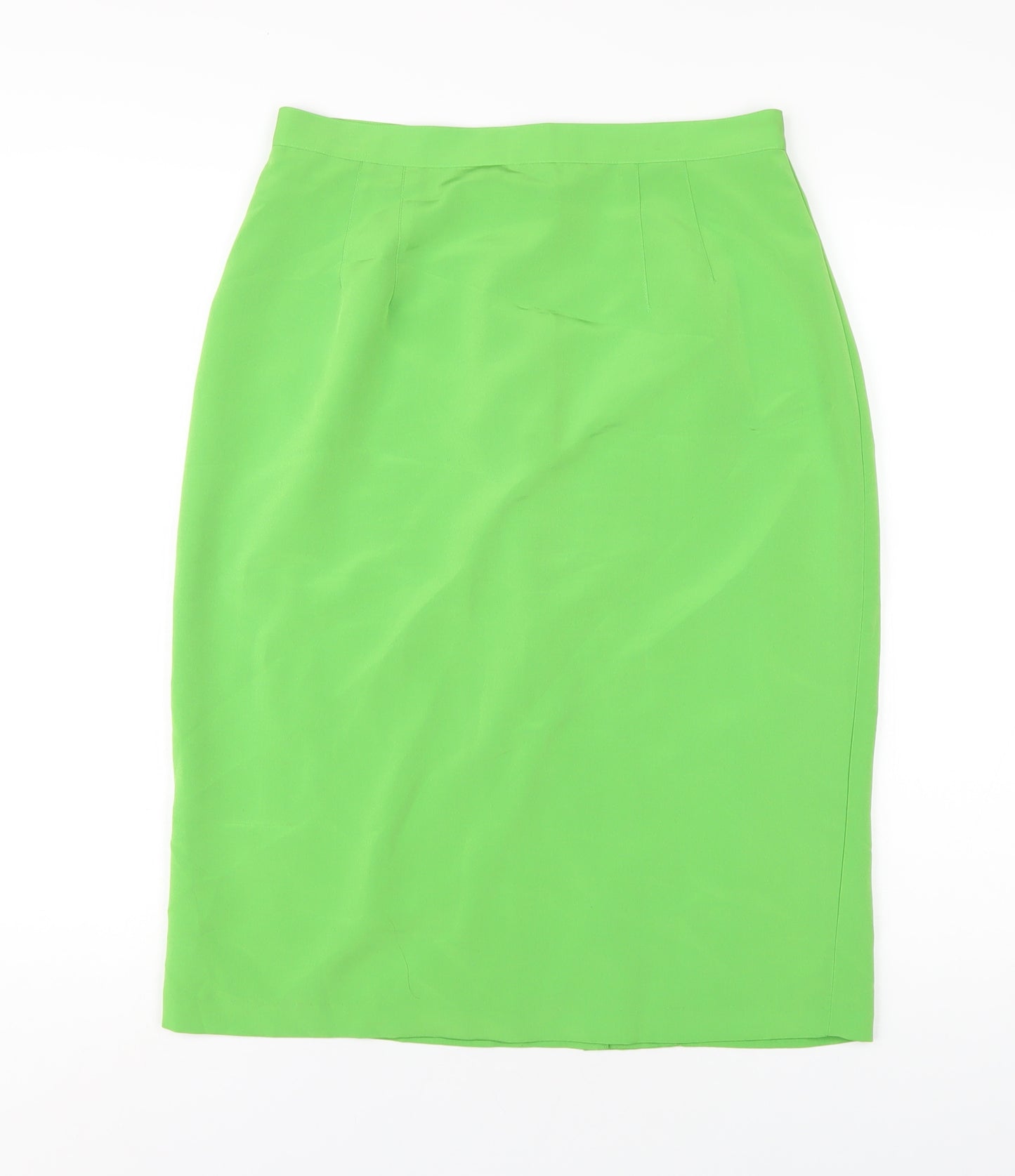 Reldan Womens Green Polyester Straight & Pencil Skirt Size 16 Zip