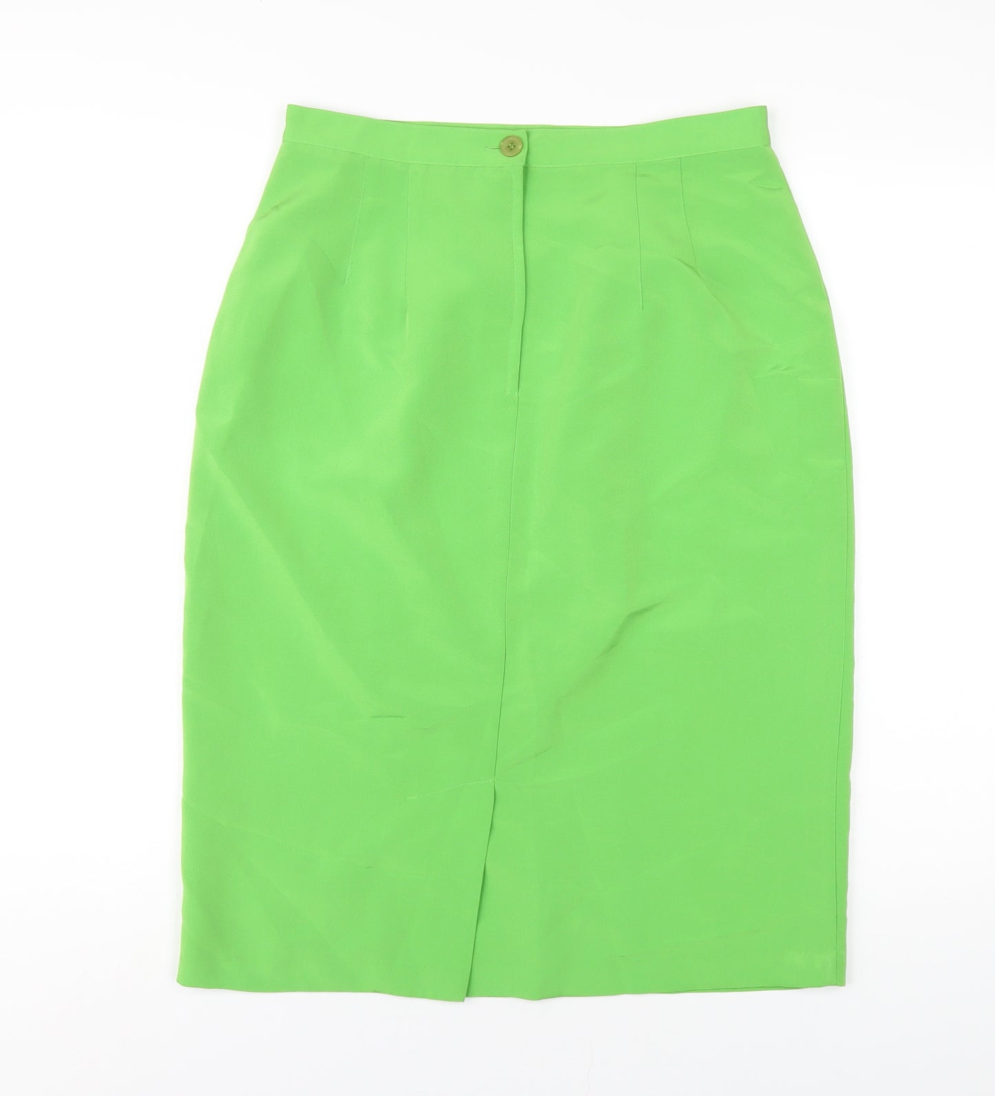 Reldan Womens Green Polyester Straight & Pencil Skirt Size 16 Zip