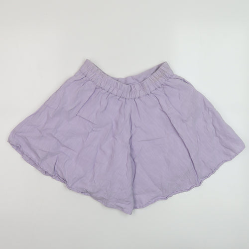 Jack Wills Womens Purple Cotton Basic Shorts Size 8 L3 in Regular Pull On