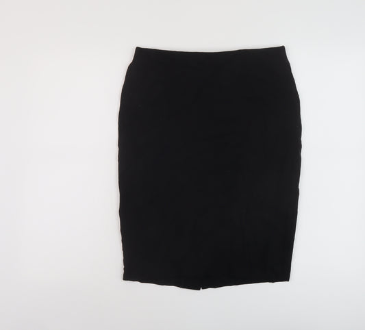 Marks and Spencer Womens Black Polyester Bandage Skirt Size 10