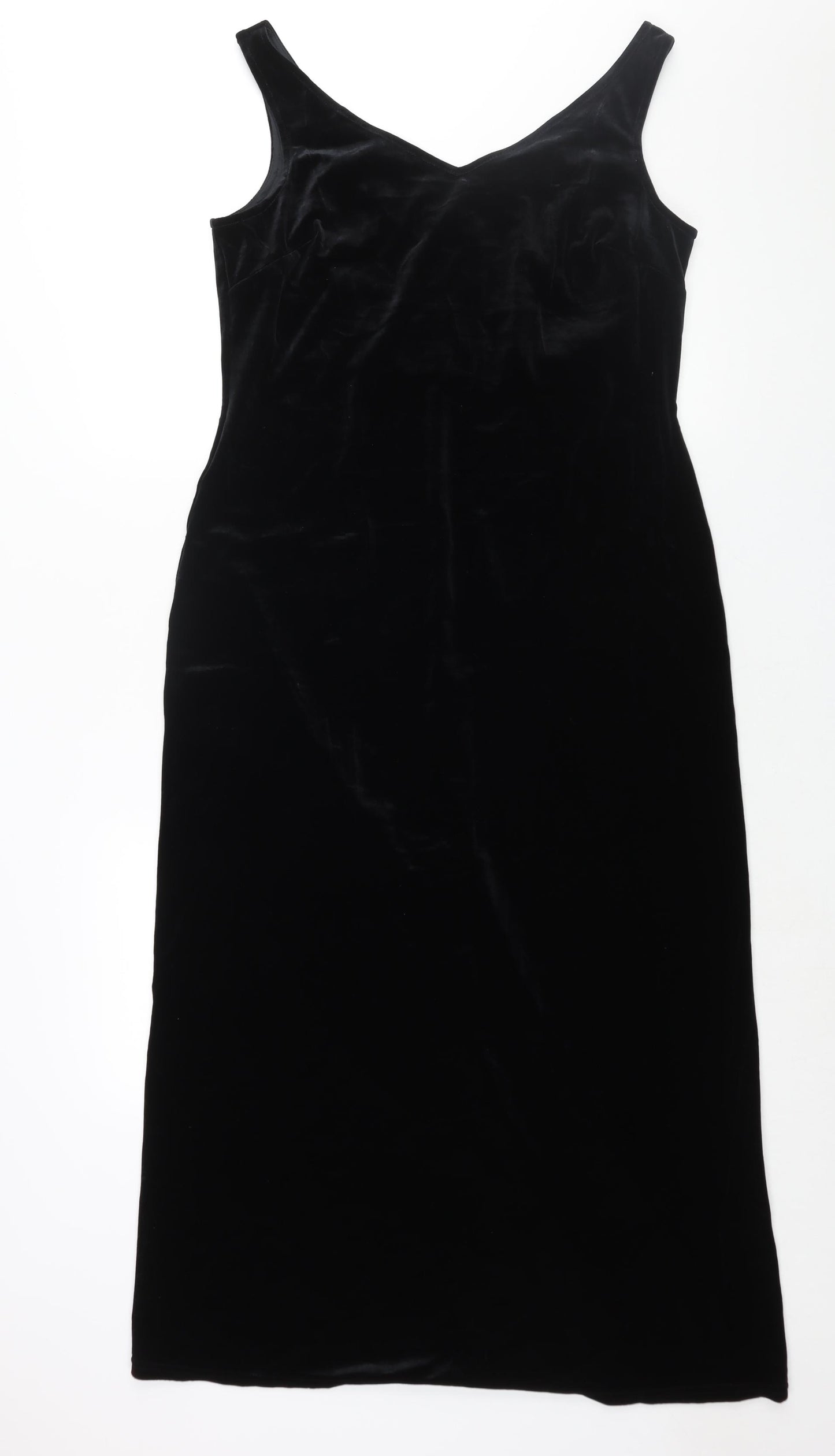 Richards Womens Black Polyester Maxi Size 16 Sweetheart Pullover