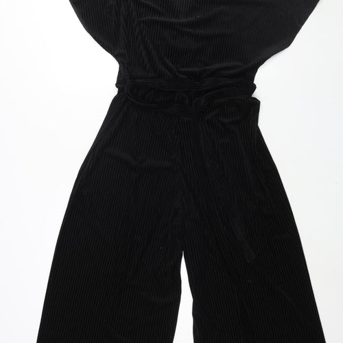 New Look Womens Black Polyester Jumpsuit One-Piece Size 12 L21 in Pullover - Belted