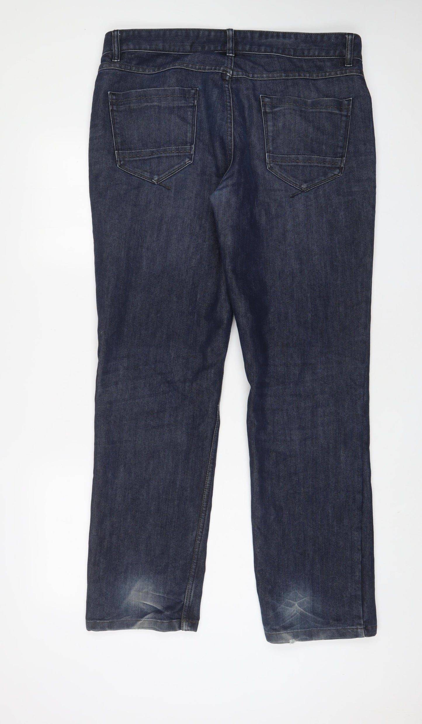 NEXT Mens Blue Cotton Straight Jeans Size 36 in L31 in Regular Zip