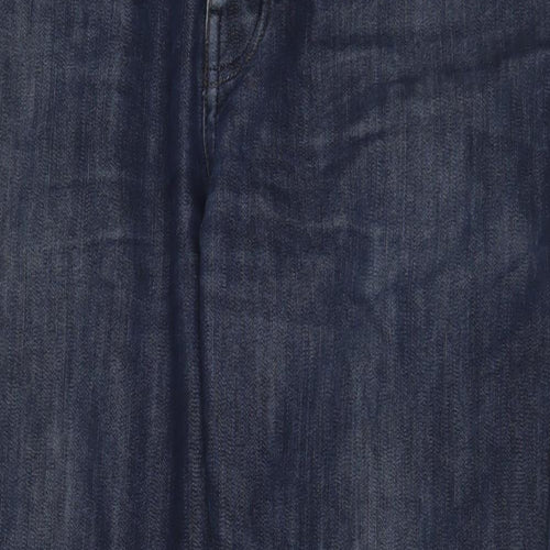 NEXT Mens Blue Cotton Straight Jeans Size 36 in L31 in Regular Zip