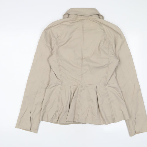 Armani Exchange Womens Beige Jacket Size M Zip