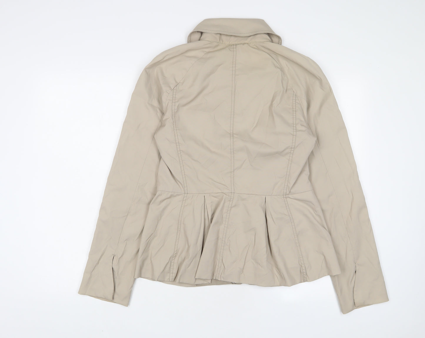 Armani Exchange Womens Beige Jacket Size M Zip