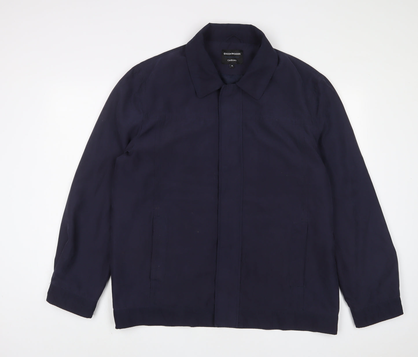 Greenwoods Mens Blue Jacket Size XL Zip