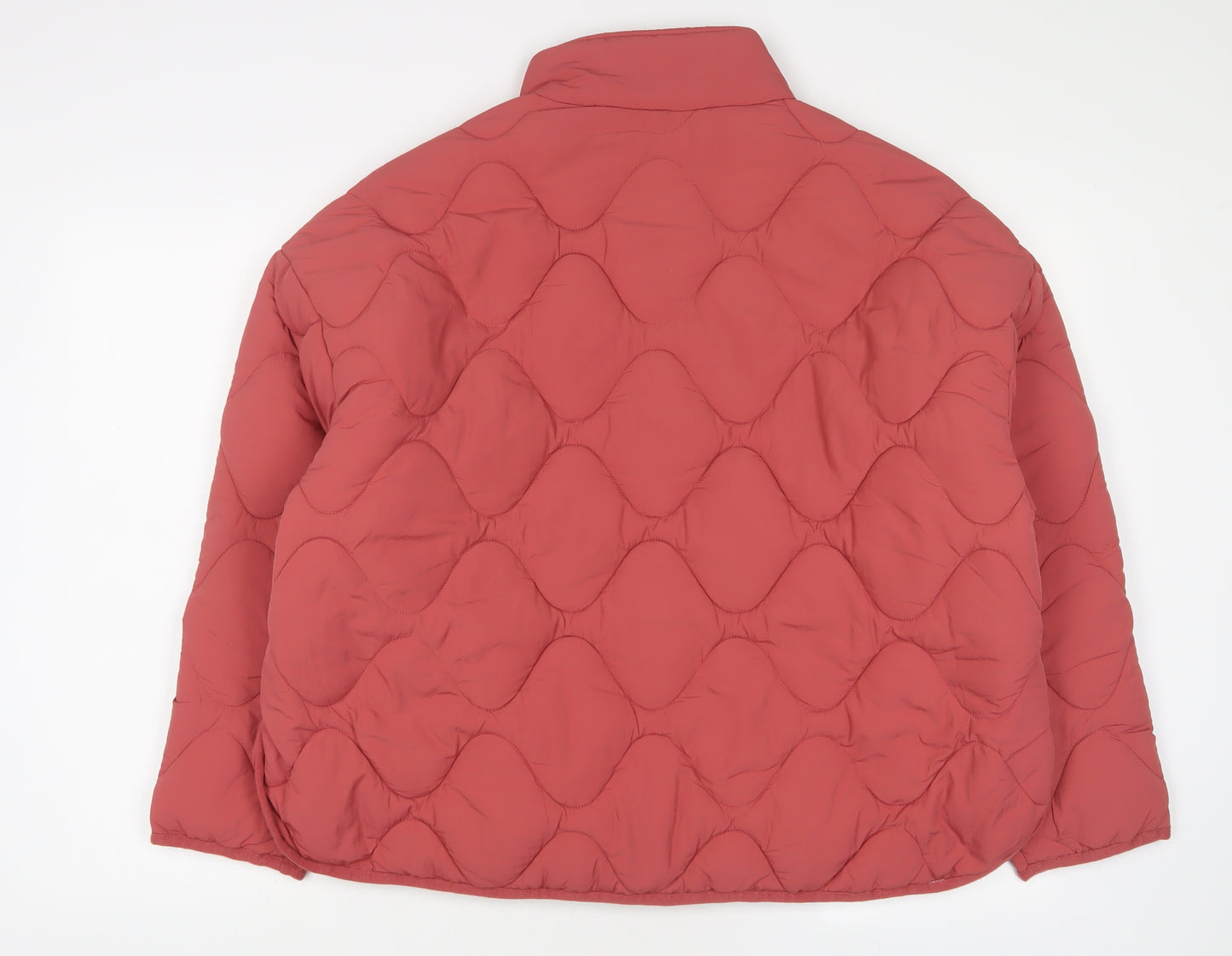 Goodmove Womens Pink Quilted Jacket Size M Zip - Zip Pockets