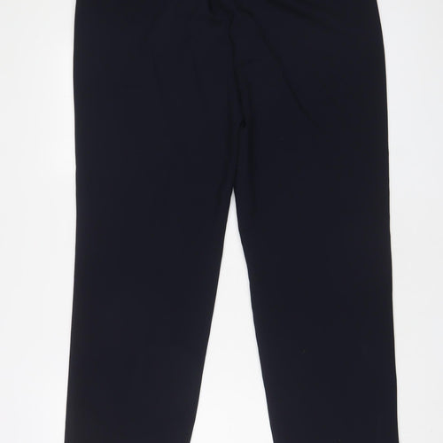 Bonmarché Womens Blue Polyester Trousers Size 14 L30 in Regular