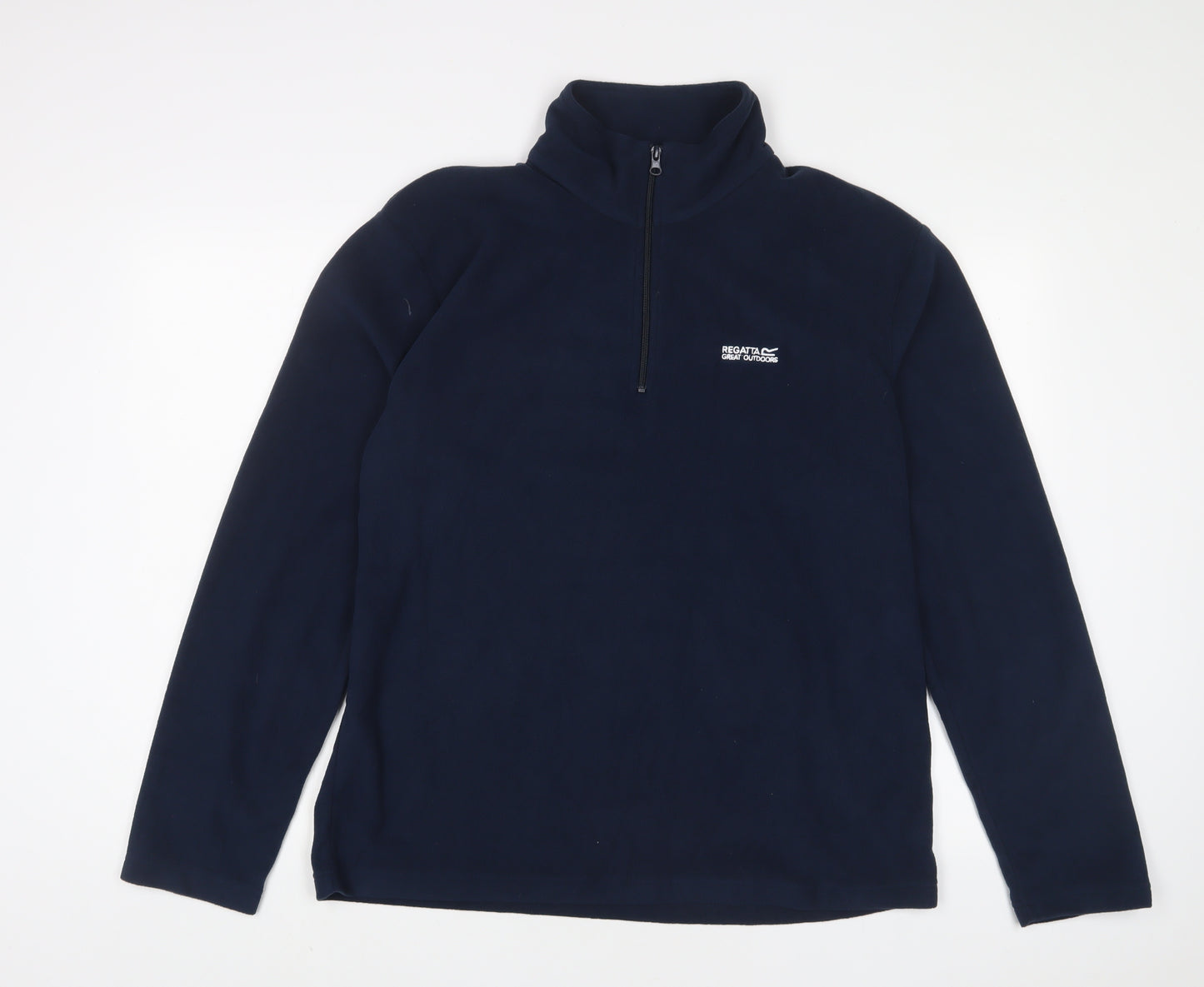 Regatta Mens Blue Polyester Pullover Sweatshirt Size L - Logo, Embroidered