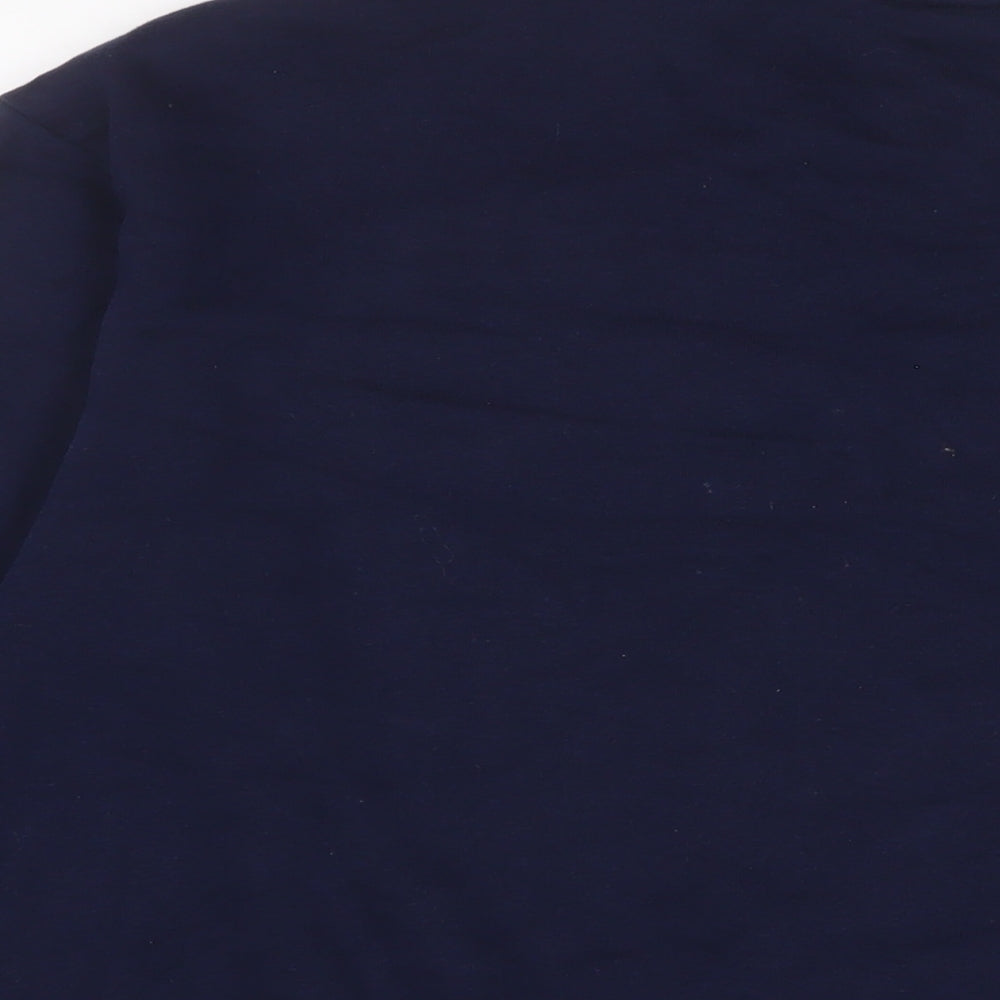 H&M Mens Blue Cotton Pullover Sweatshirt Size S