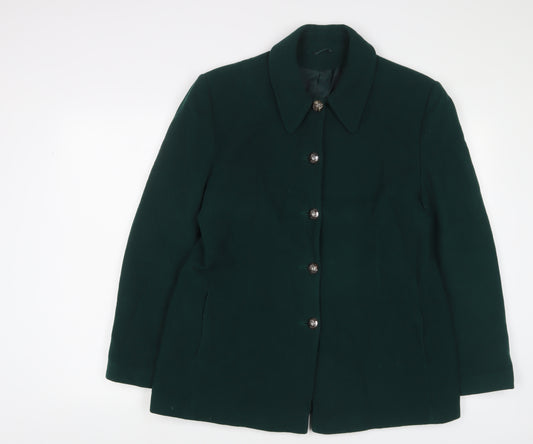 C&A Womens Green Jacket Size 18 Button