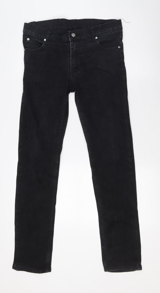 Cheap Monday Mens Black Cotton Skinny Jeans Size 32 in L30 in Regular Button