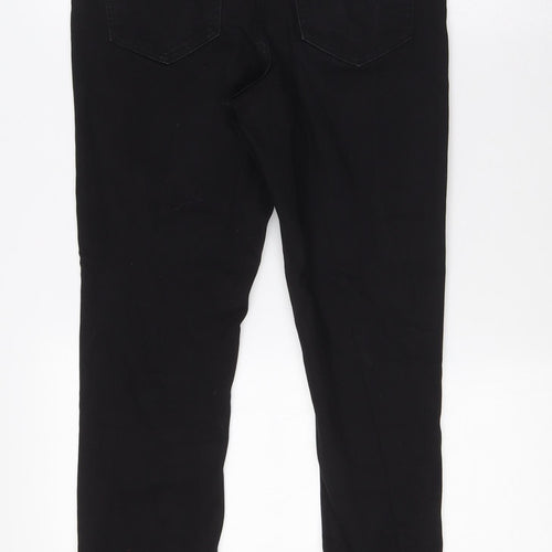 ASOS Mens Black Cotton Skinny Jeans Size 30 in L29 in Regular Button