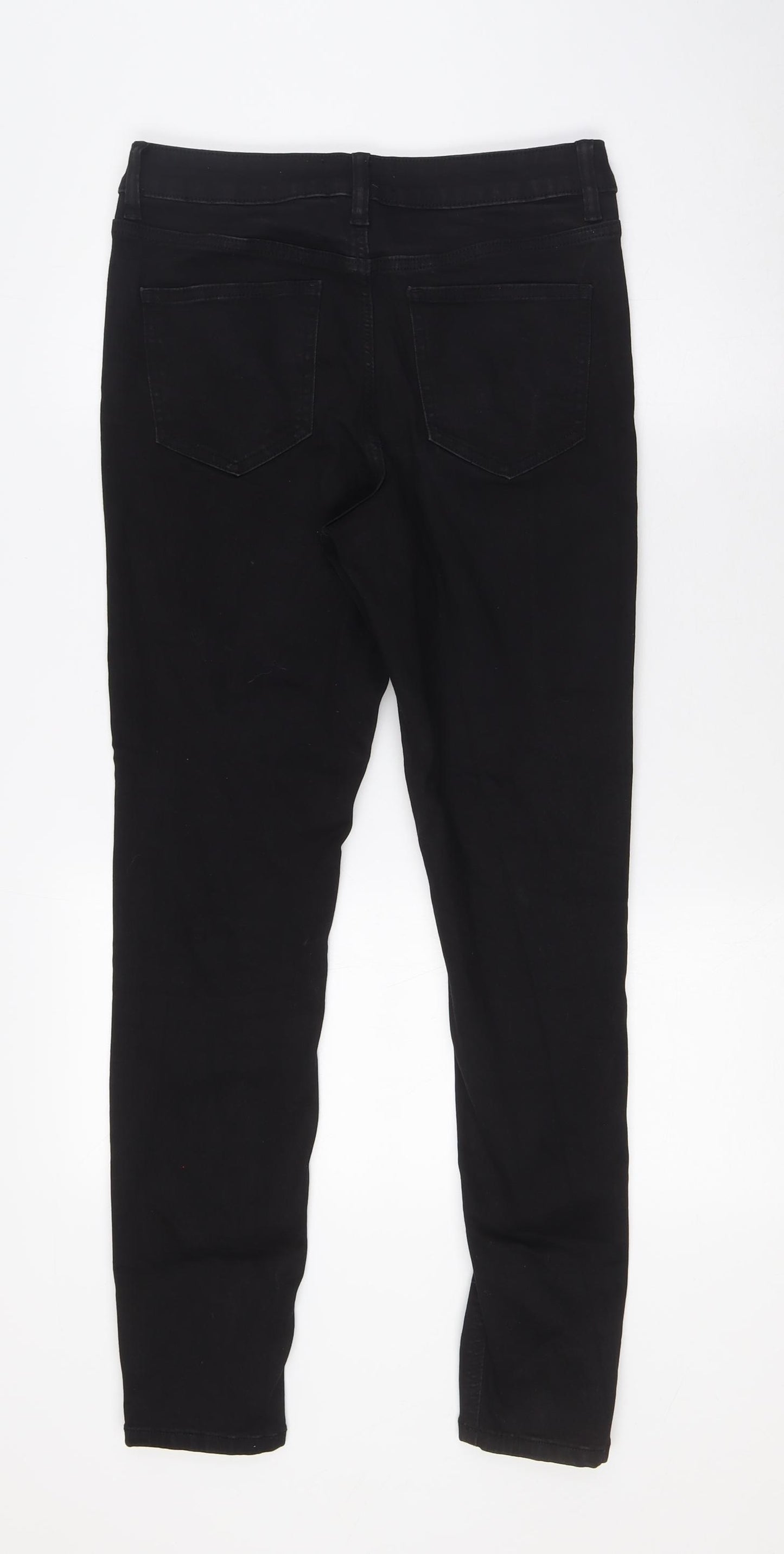 ASOS Mens Black Cotton Skinny Jeans Size 30 in L29 in Regular Button