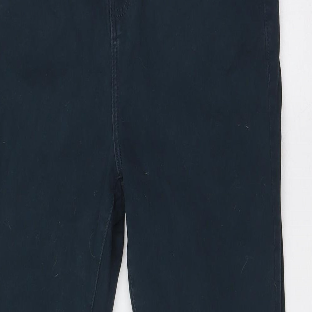 TU Womens Blue Cotton Mom Jeans Size 12 L29 in Regular Button