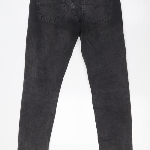 NEXT Mens Grey Cotton Skinny Jeans Size 30 in L33 in Regular Zip