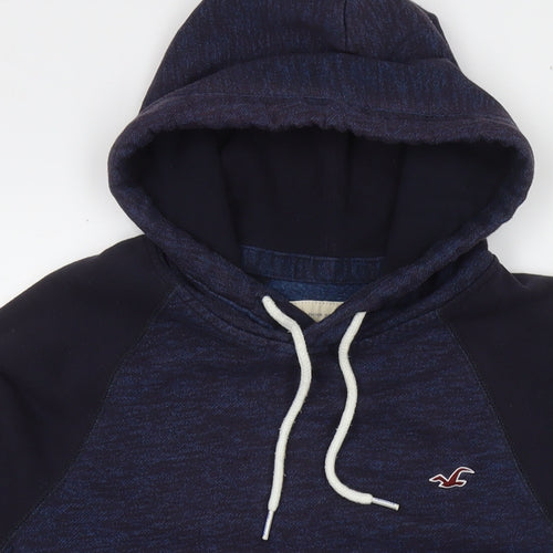 Hollister Mens Blue Cotton Pullover Hoodie Size S