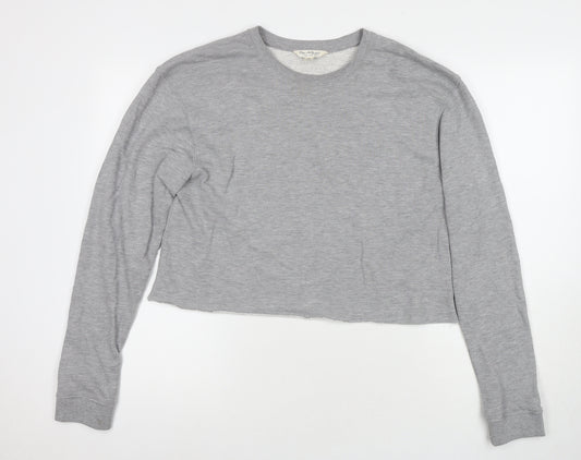 Miss Selfridge Womens Grey Polyester Pullover Sweatshirt Size 14 Pullover