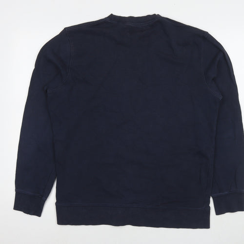 JACK & JONES Mens Blue Cotton Pullover Sweatshirt Size XL