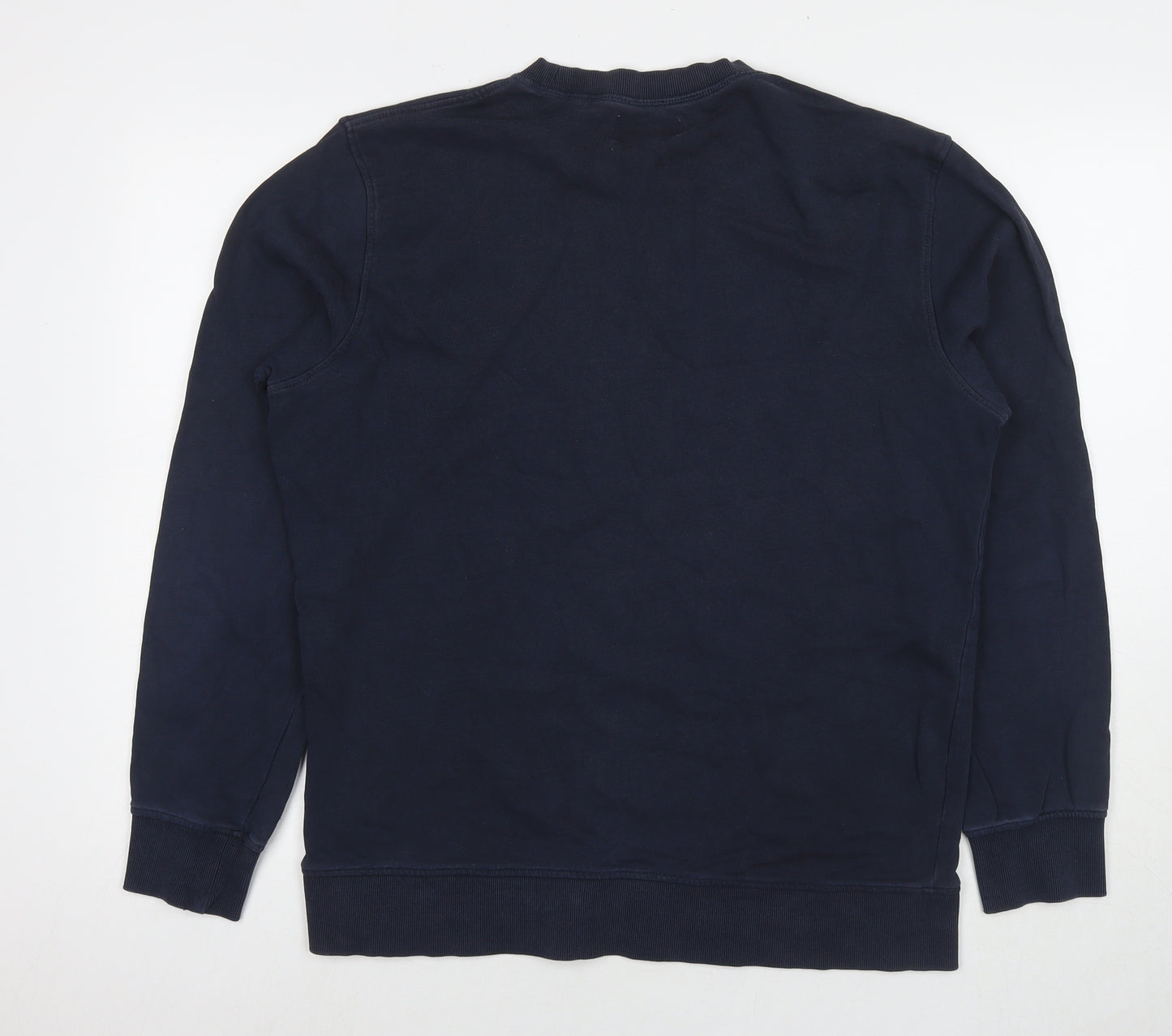 JACK & JONES Mens Blue Cotton Pullover Sweatshirt Size XL