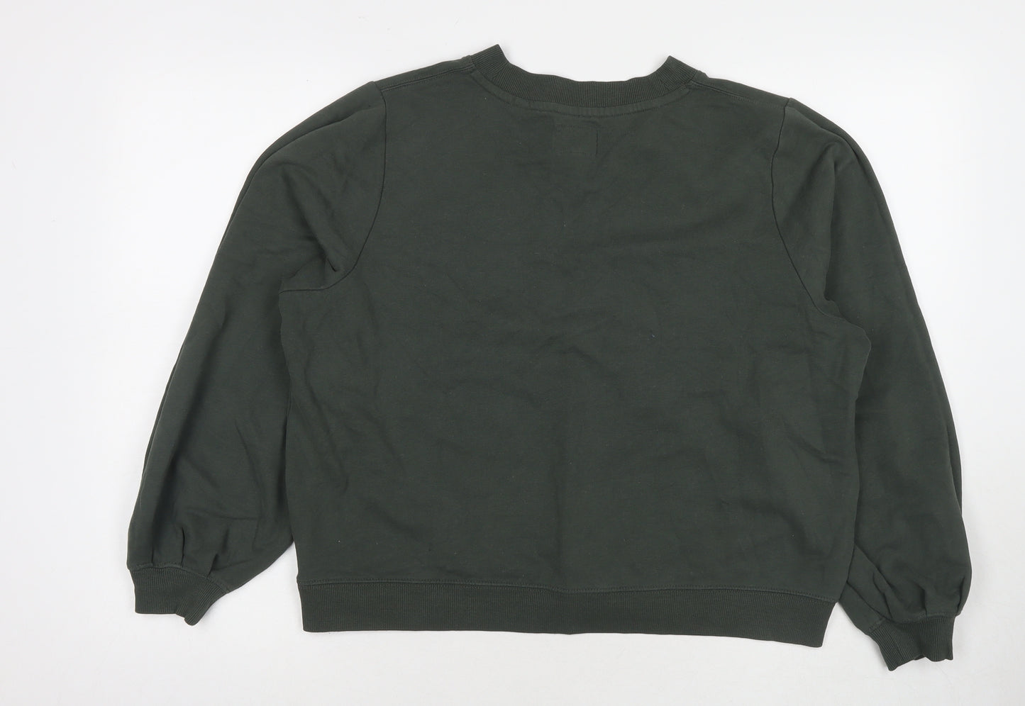 NEXT Womens Green Cotton Pullover Sweatshirt Size 12 Pullover