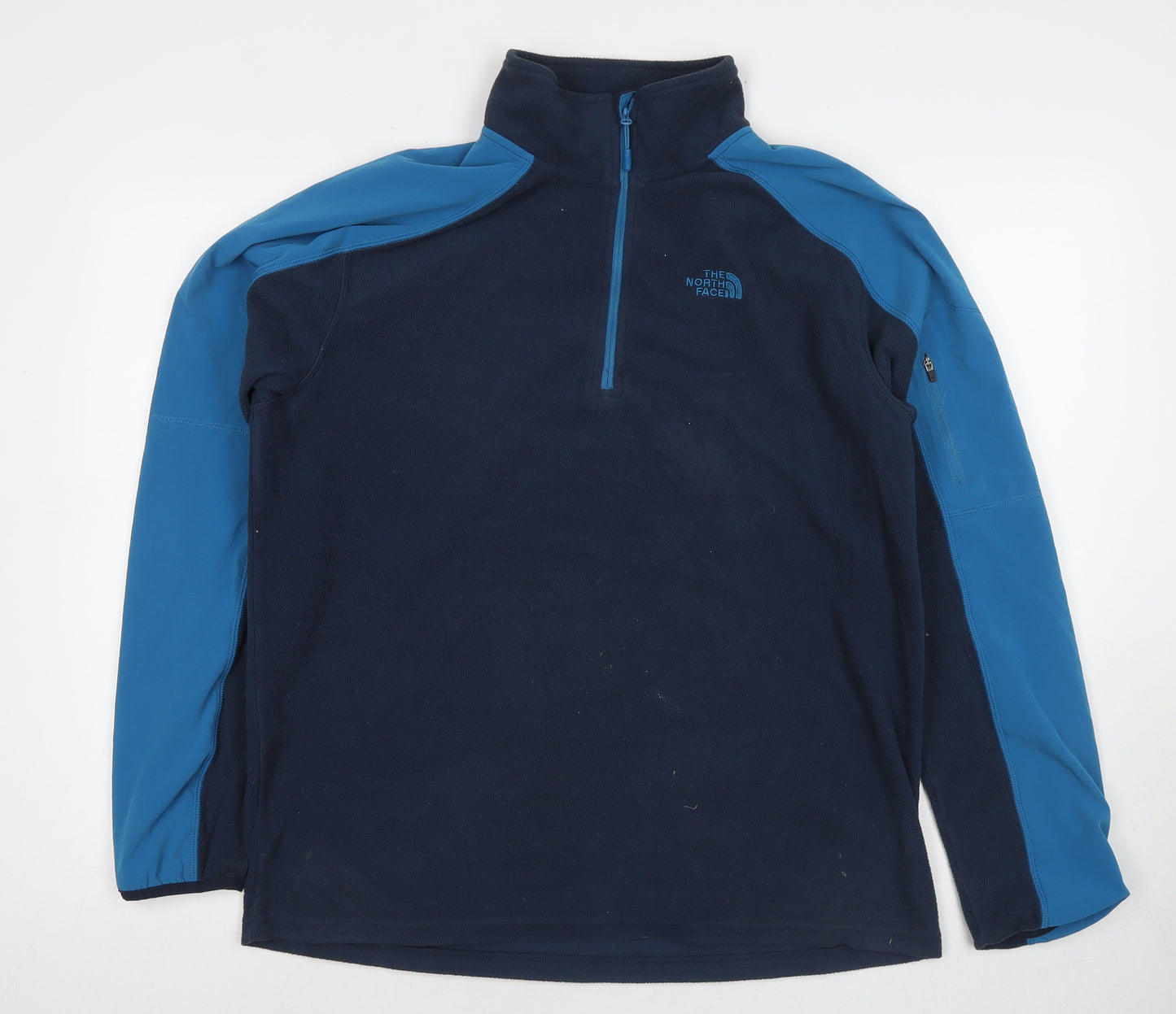 The North Face Mens Blue Polyester Pullover Sweatshirt Size L