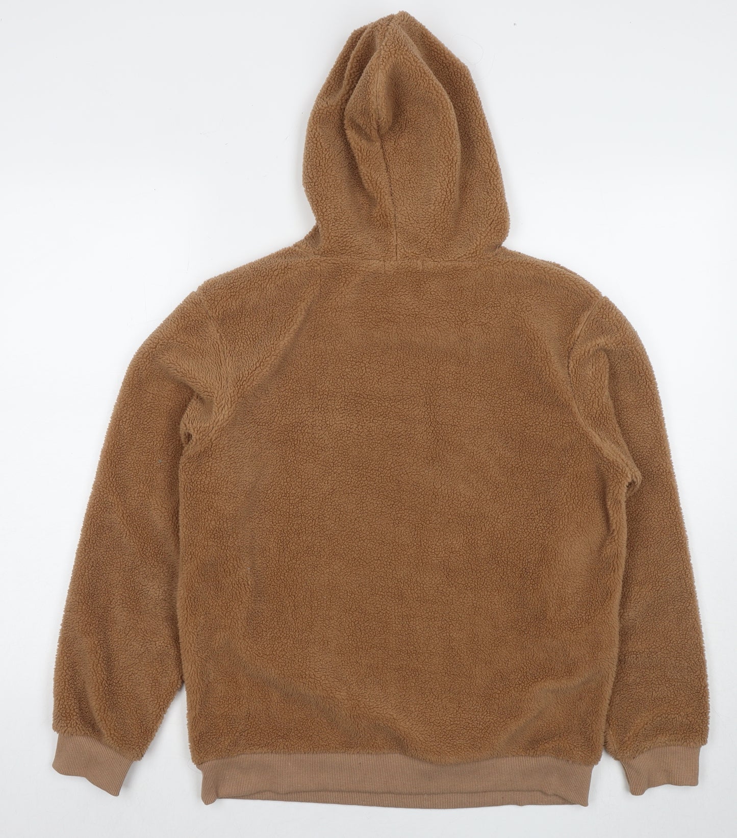 Brave Soul Mens Brown Polyester Pullover Sweatshirt Size S - Teddy Fleece