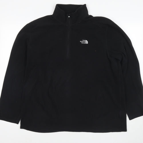 The North Face Womens Black Polyester Pullover Sweatshirt Size XL Pullover