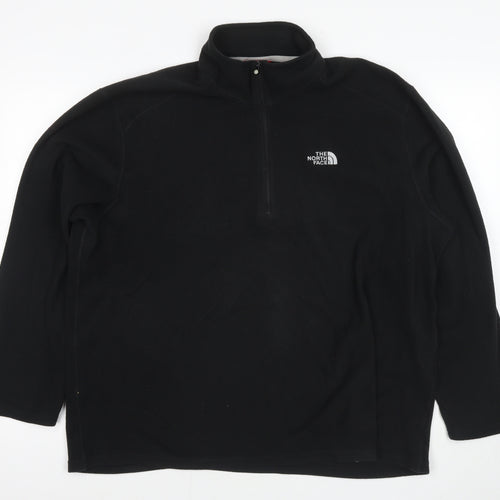 The North Face Mens Black Polyester Pullover Sweatshirt Size XL