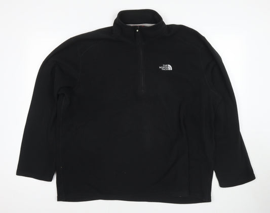 The North Face Mens Black Polyester Pullover Sweatshirt Size XL