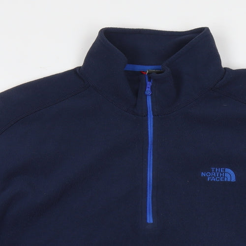 The North Face Mens Blue Polyester Pullover Sweatshirt Size XL