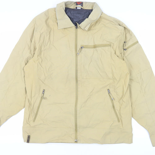 SCOTT Mens Beige Jacket Size XL Zip - Water Resistant