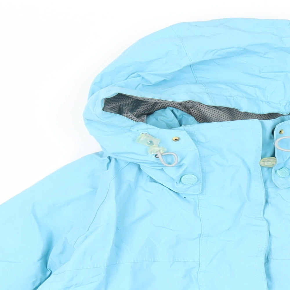 Trespass Womens Blue Windbreaker Jacket Size M Zip - Technical Waterproof Windproof