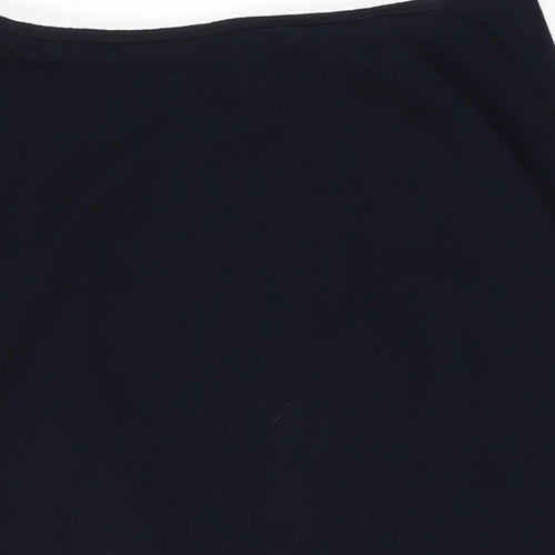 Alex&Co Womens Blue Polyester Flare Skirt Size 16 Zip