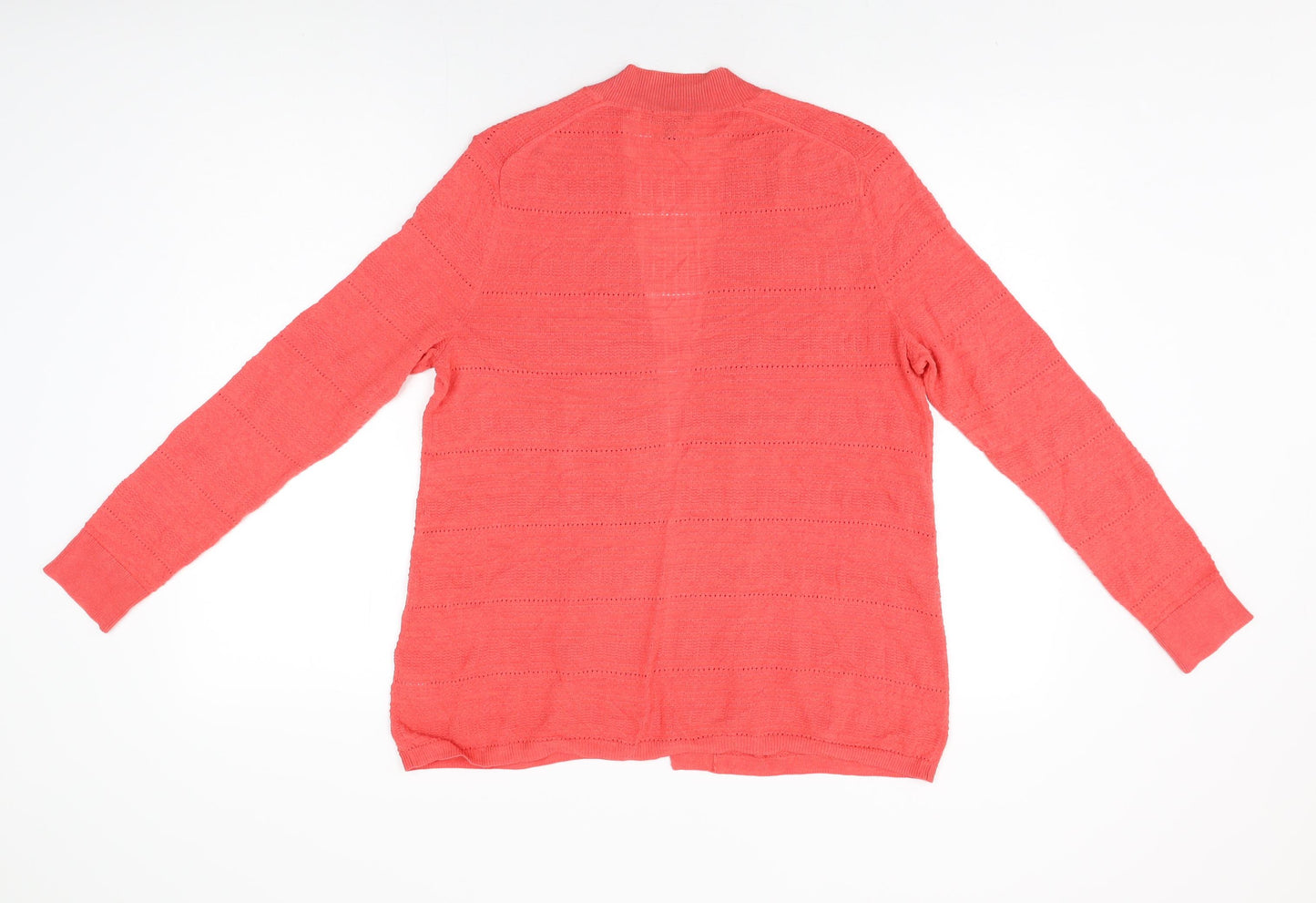 Talbots Womens Pink V-Neck Viscose Cardigan Jumper Size L