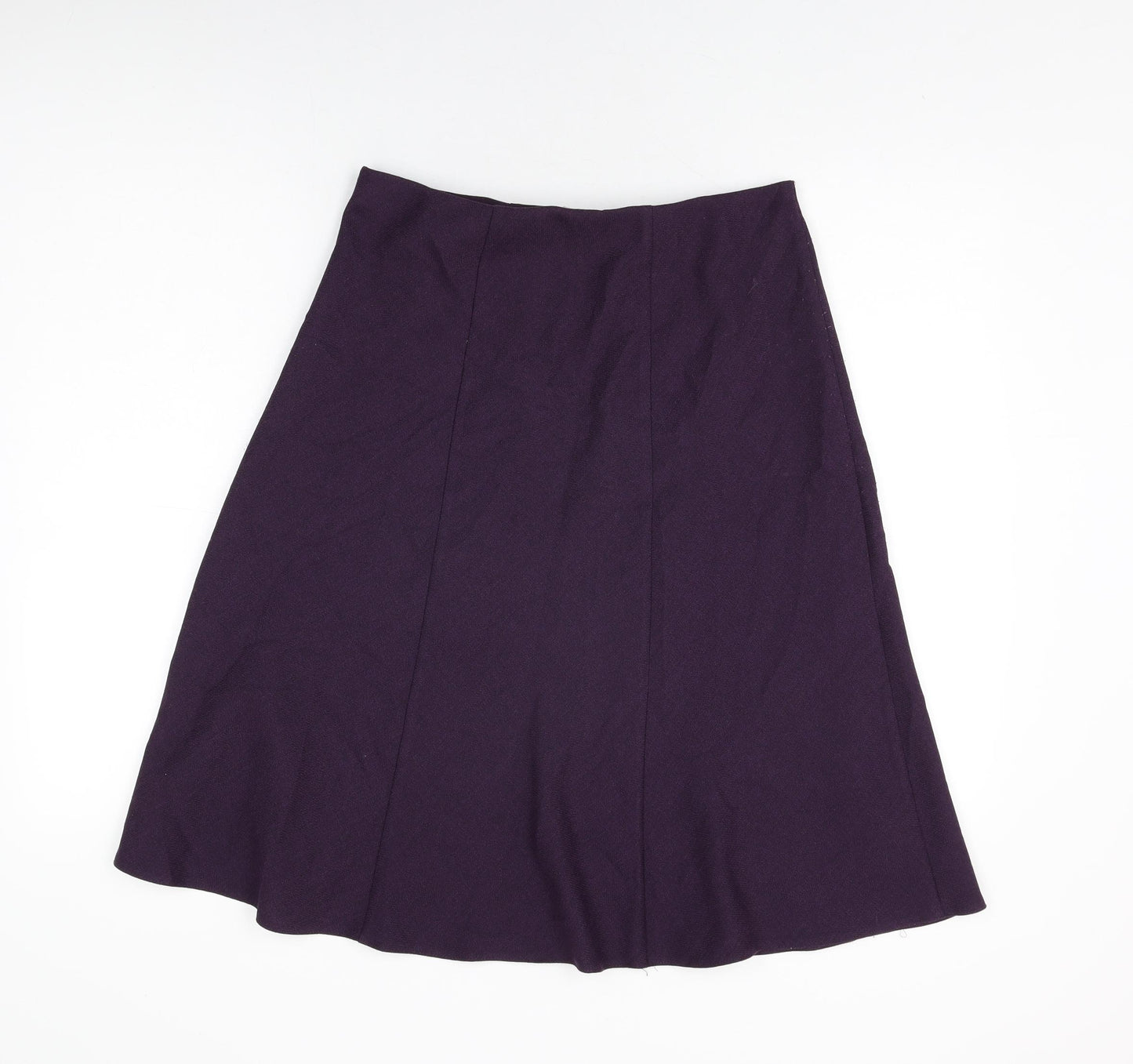 Honor Millburn Womens Purple Polyester Swing Skirt Size 12