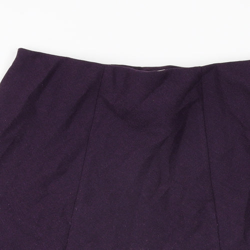 Honor Millburn Womens Purple Polyester Swing Skirt Size 12