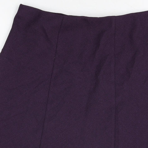 Honor Millburn Womens Purple Polyester Swing Skirt Size 12