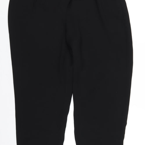 Marks and Spencer Womens Black Polyester Dress Pants Trousers Size 16 L27 in Regular Zip