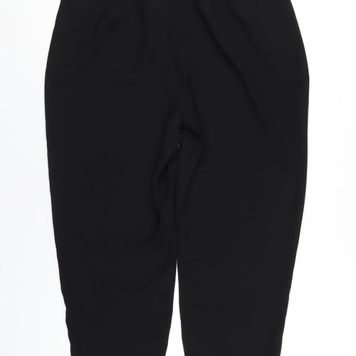 Marks and Spencer Womens Black Polyester Dress Pants Trousers Size 16 L27 in Regular Zip