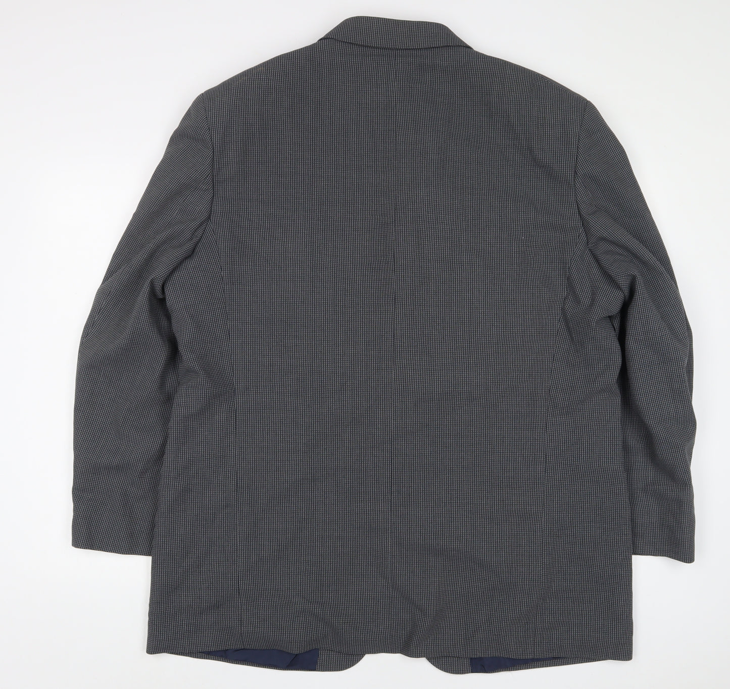 Scott & Taylor Mens Grey Herringbone Wool Jacket Suit Jacket Size 48 Regular