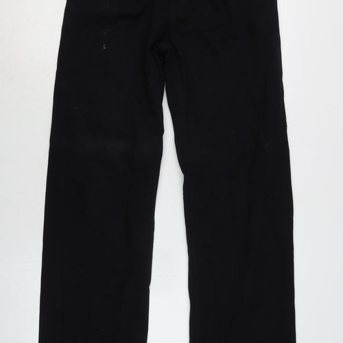 Eisenegger Mens Black Cotton Bootcut Jeans Size 30 in L33 in Regular Zip