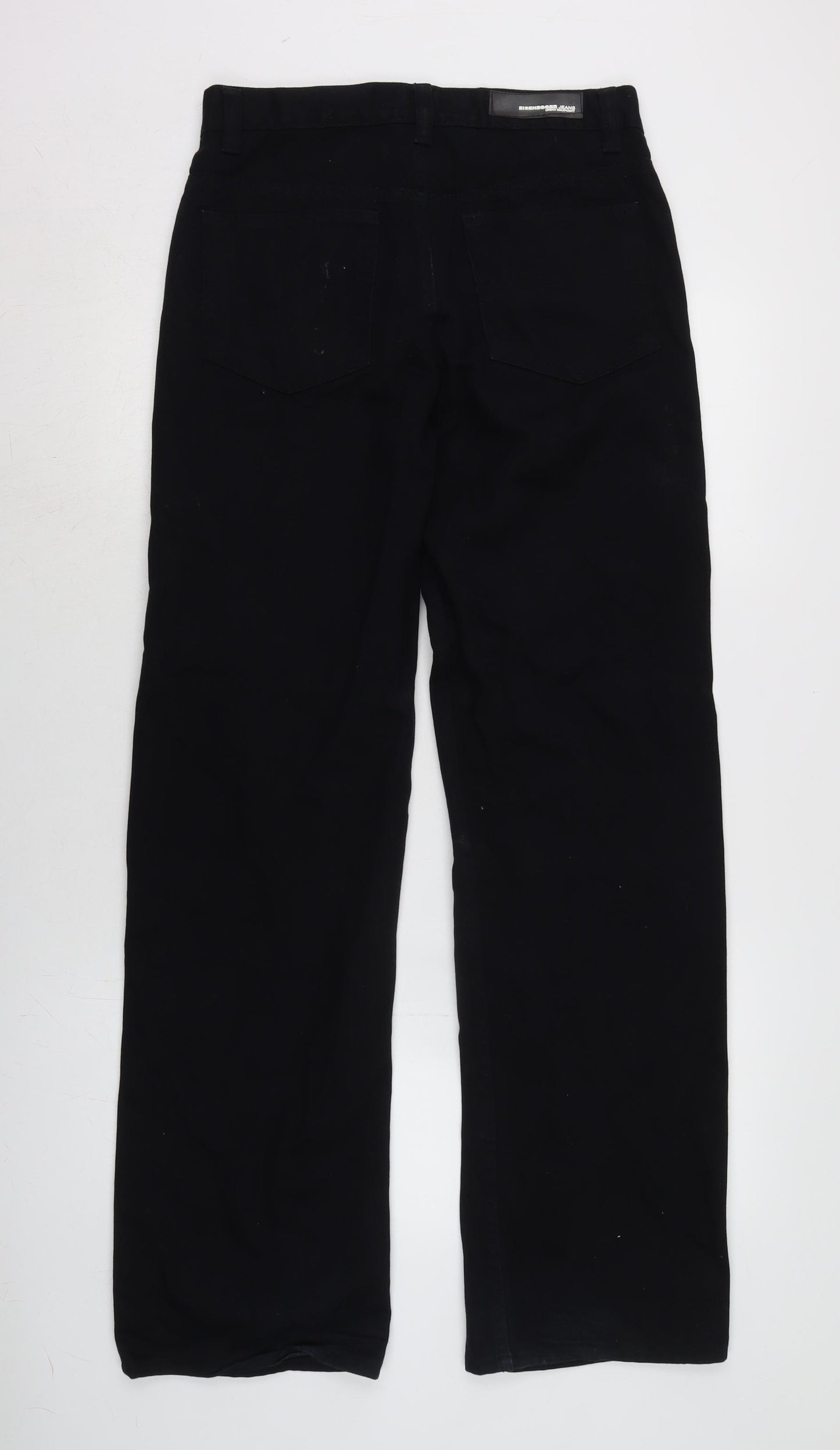 Eisenegger Mens Black Cotton Bootcut Jeans Size 30 in L33 in Regular Zip