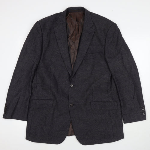 Marks and Spencer Mens Black Polyamide Jacket Suit Jacket Size 42 Regular