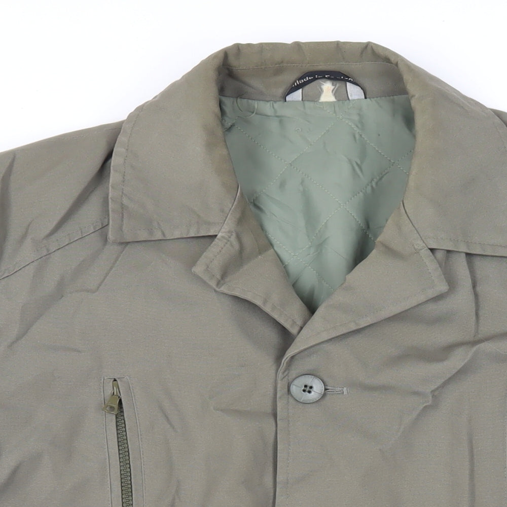 Grendale Mens Green Jacket Size L Button - Vintage