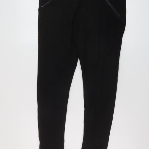 Sonder Studio Womens Black Polyester Trousers Size 14 L26 in Regular Zip