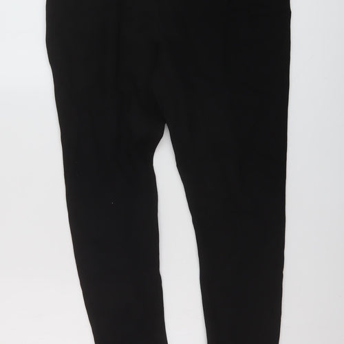 Sonder Studio Womens Black Polyester Trousers Size 14 L26 in Regular Zip