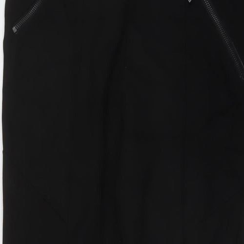 Sonder Studio Womens Black Polyester Trousers Size 14 L26 in Regular Zip