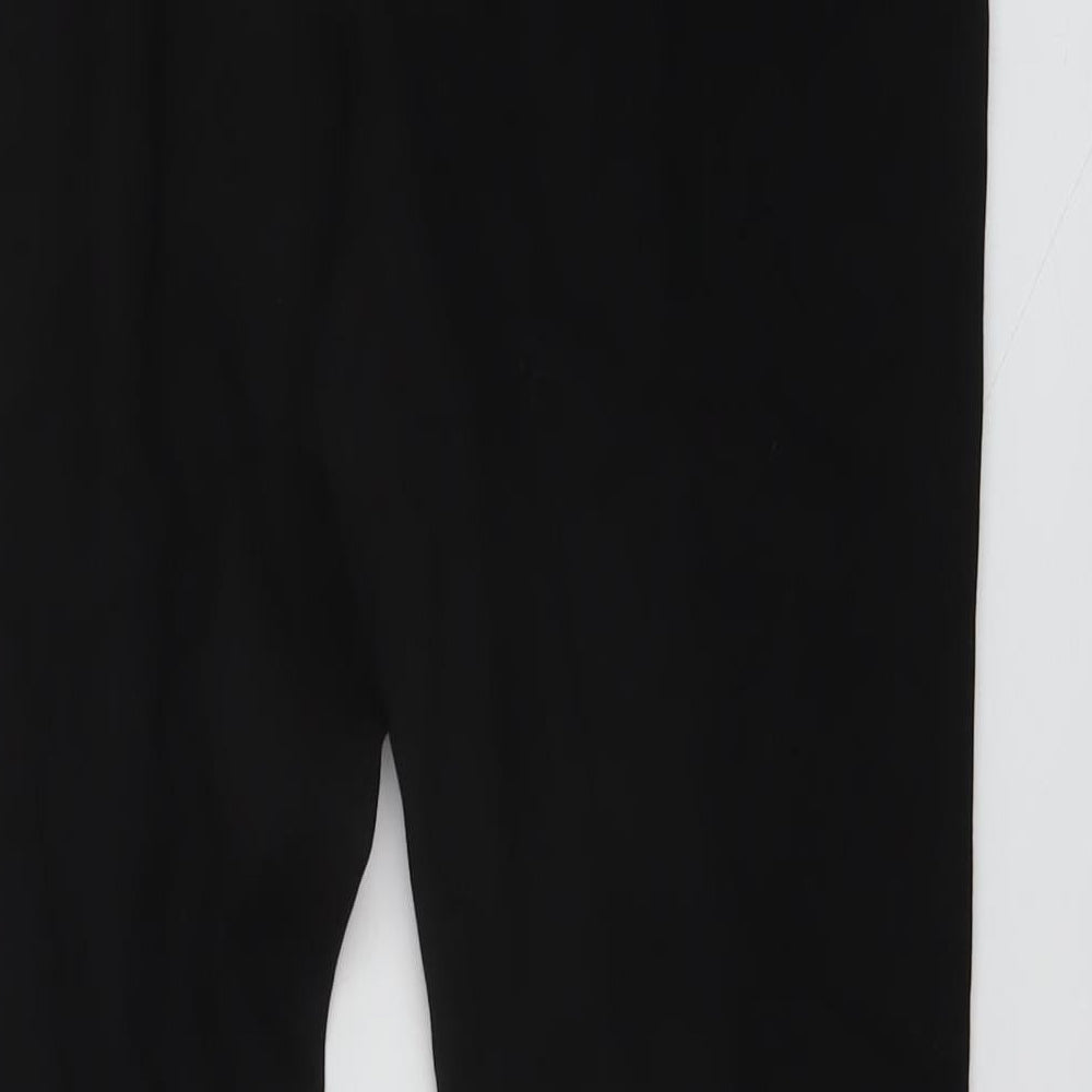 Sonder Studio Womens Black Polyester Trousers Size 14 L26 in Regular Zip